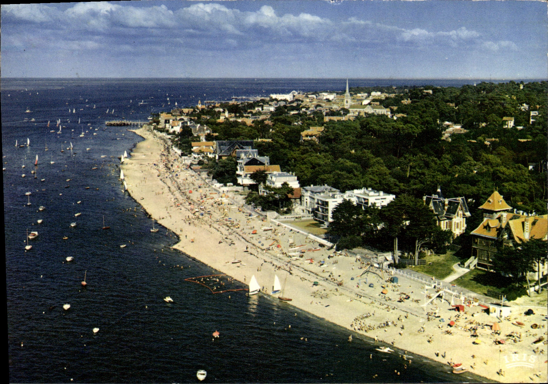 CPSM Bassin d'Arcachon le Moulleau Pereire au fond Arcachon