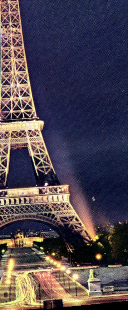 CPSM Paris et ses Merveilles la tour Eiffel vue la nuit