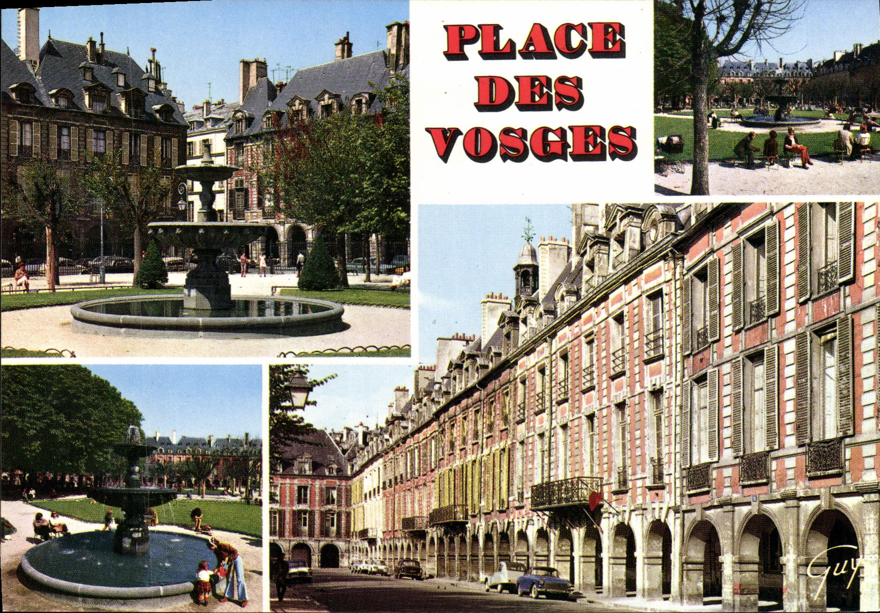 CPSM Paris et ses Merveilles Divers aspects de la place des Vosges