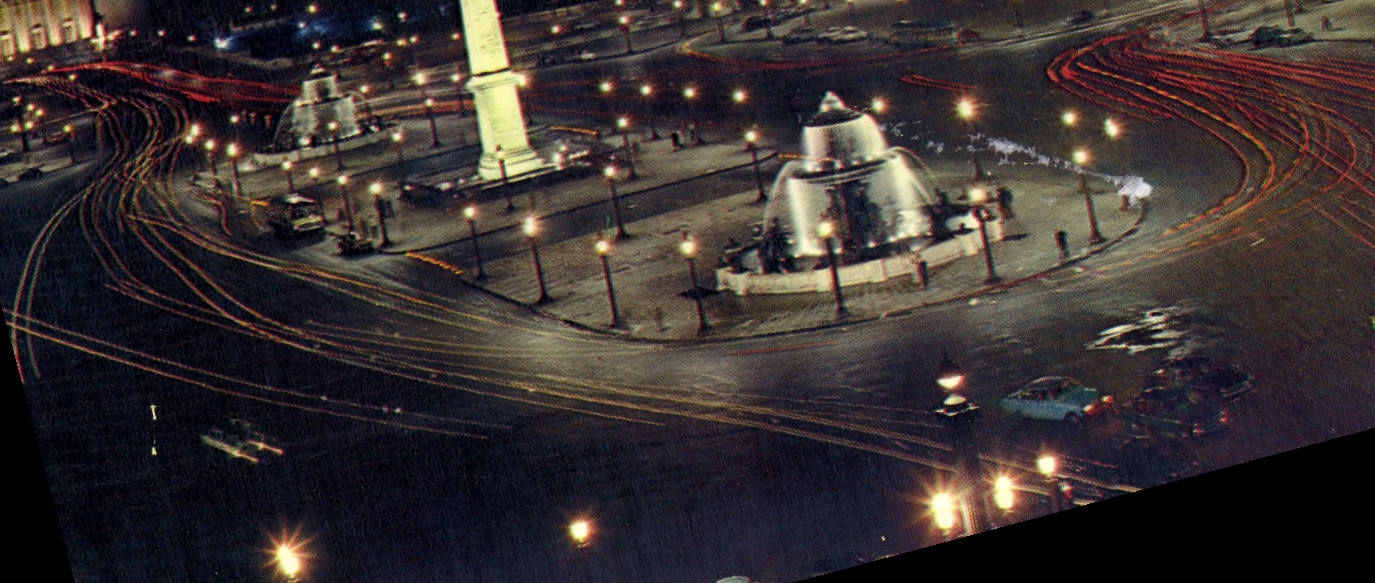 CPSM Paris Place de la Concorde Illuminee