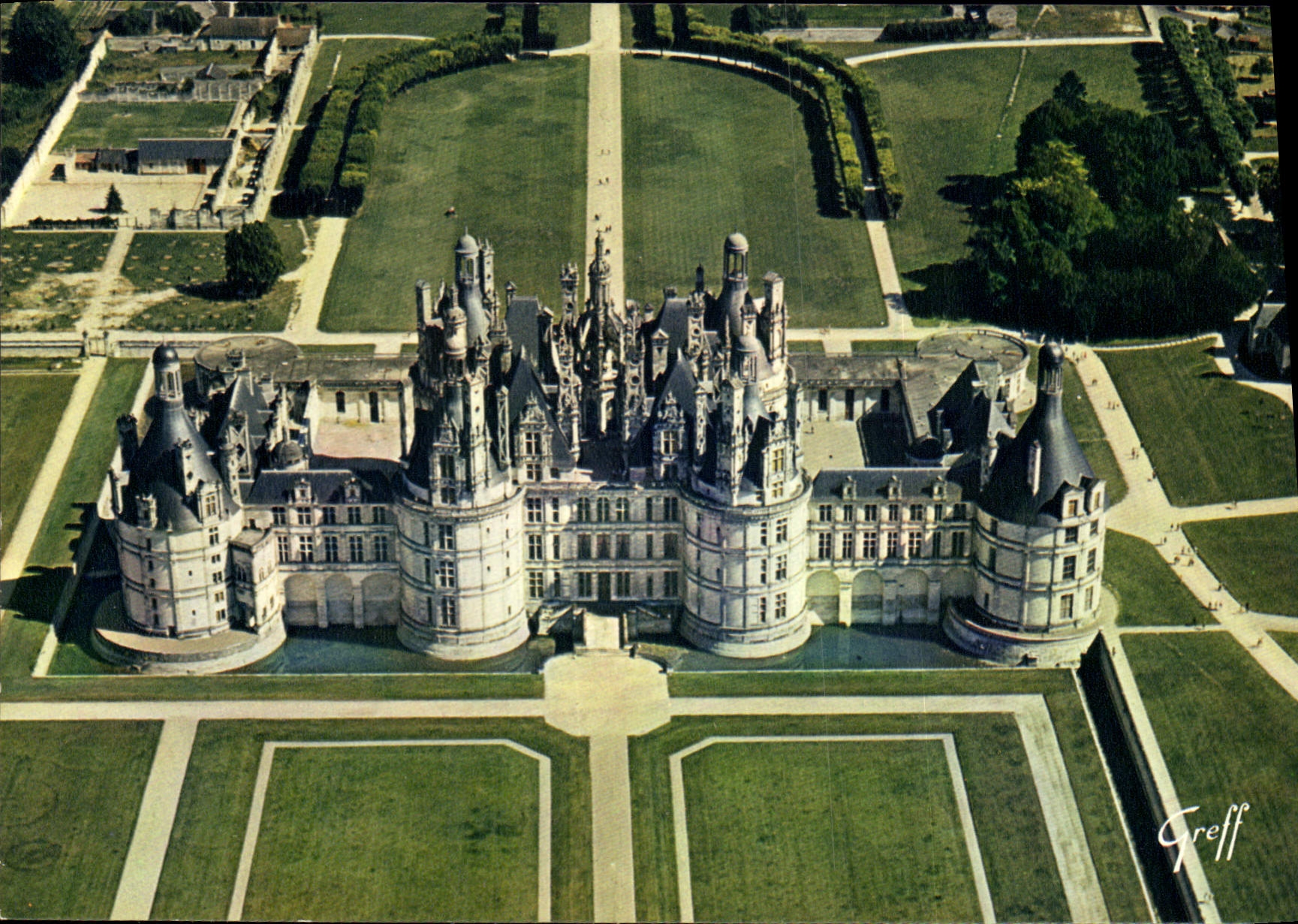CPSM Les Chateaux de la Loire Chambord Loir Cher Le chateau fut construit par Francois ler dans un p