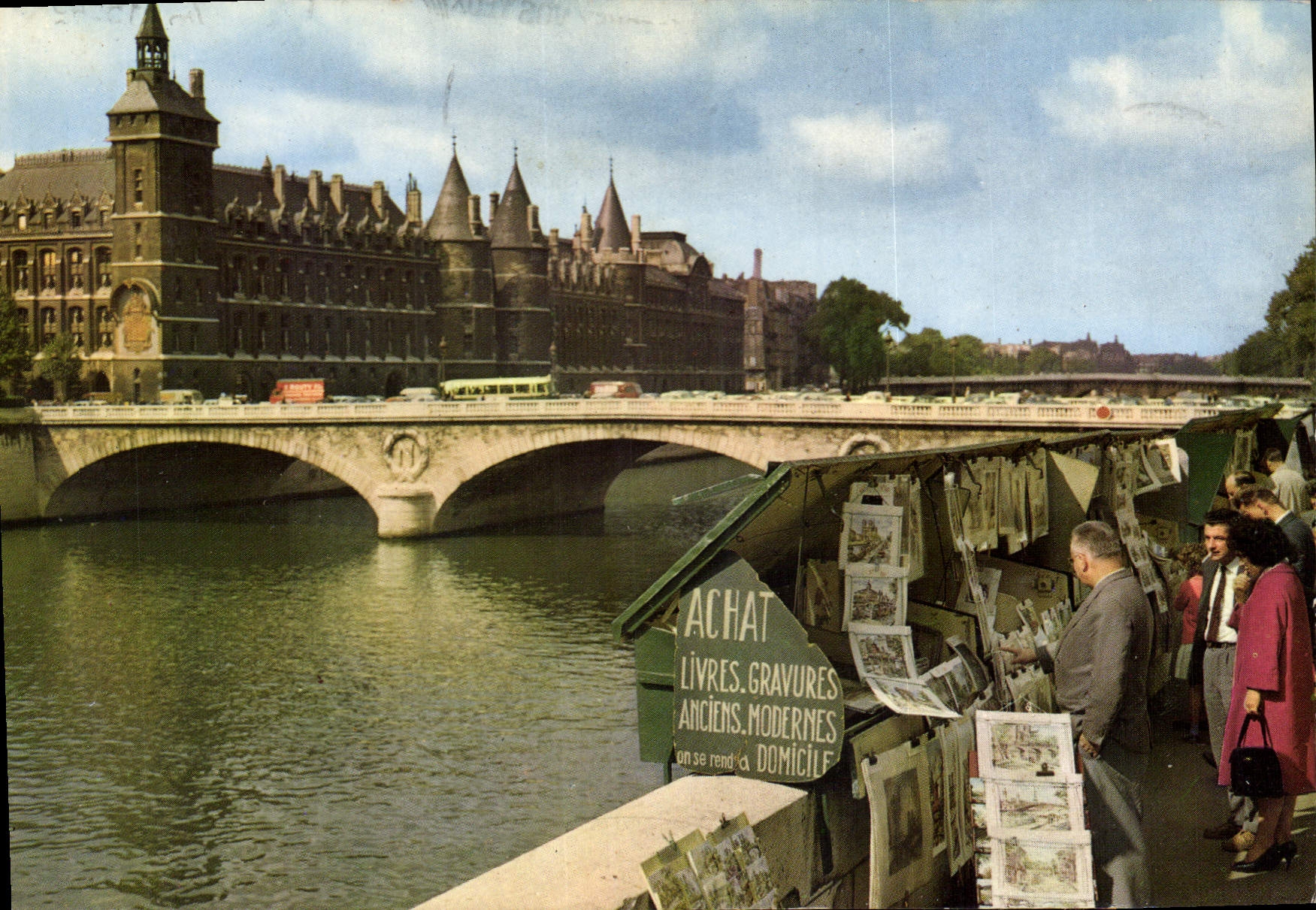 CPSM Paris Les Bouquinistes des Ouais 