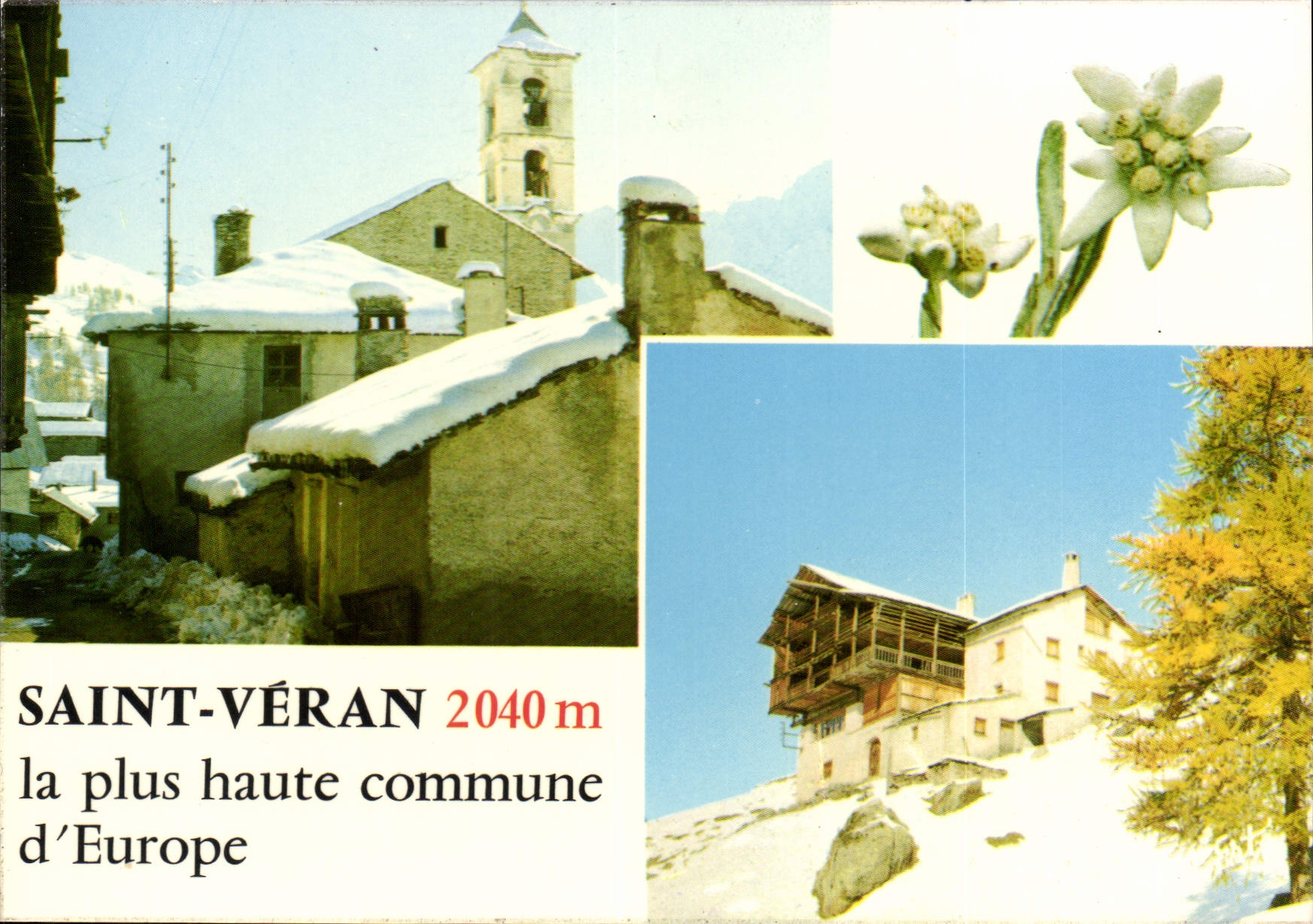 CPSM Reflets de France En Dauphine Saint Veran Le Vieux Clocher Un chalet typique