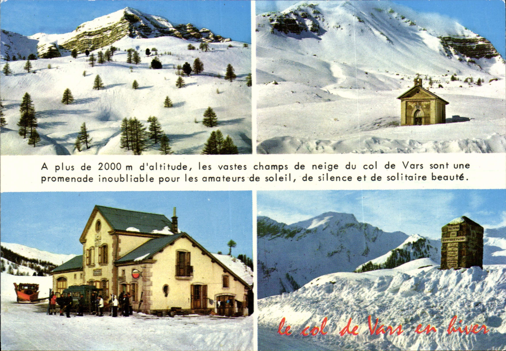 CPSM Le Col d Vars Hautes Alpes en biver 