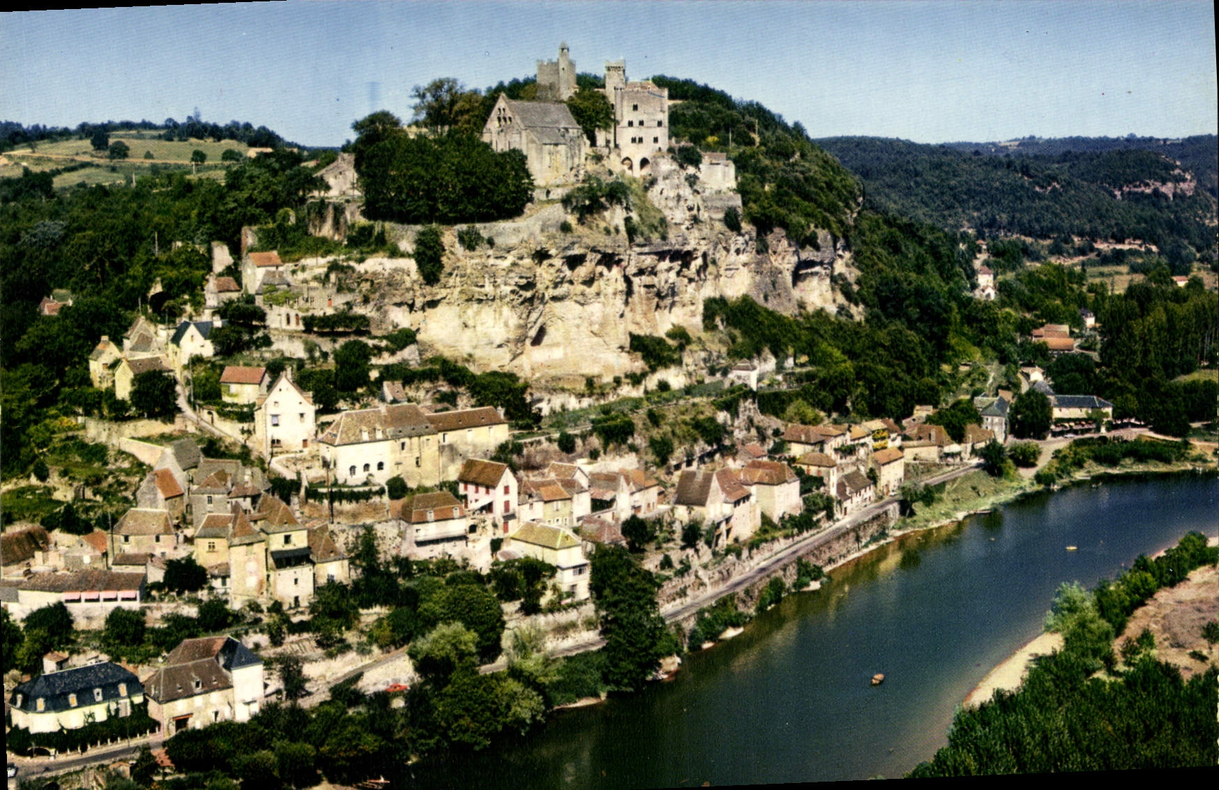 CPSM Perigord Touristique Site et Chateau de Beynac 