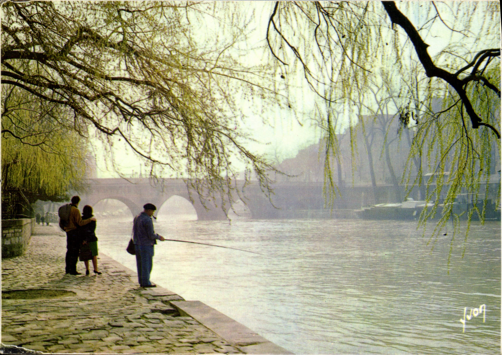 CPSM Couleurs et Lumiere de France Paris La Seine au Pont Neuf