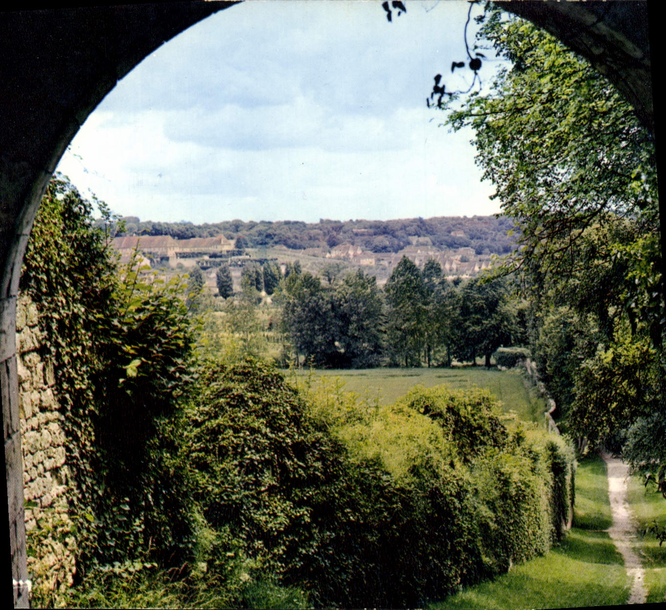 CPSM Provins S et M Vue generale depuis la Poterne de Faneron 
