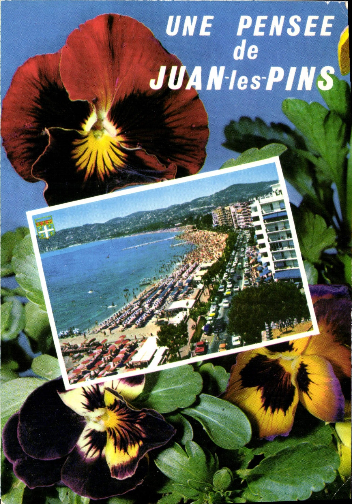 CPSM La Cote d'Azur Juan les Pins l'Avenue Guillaumont et la plage 