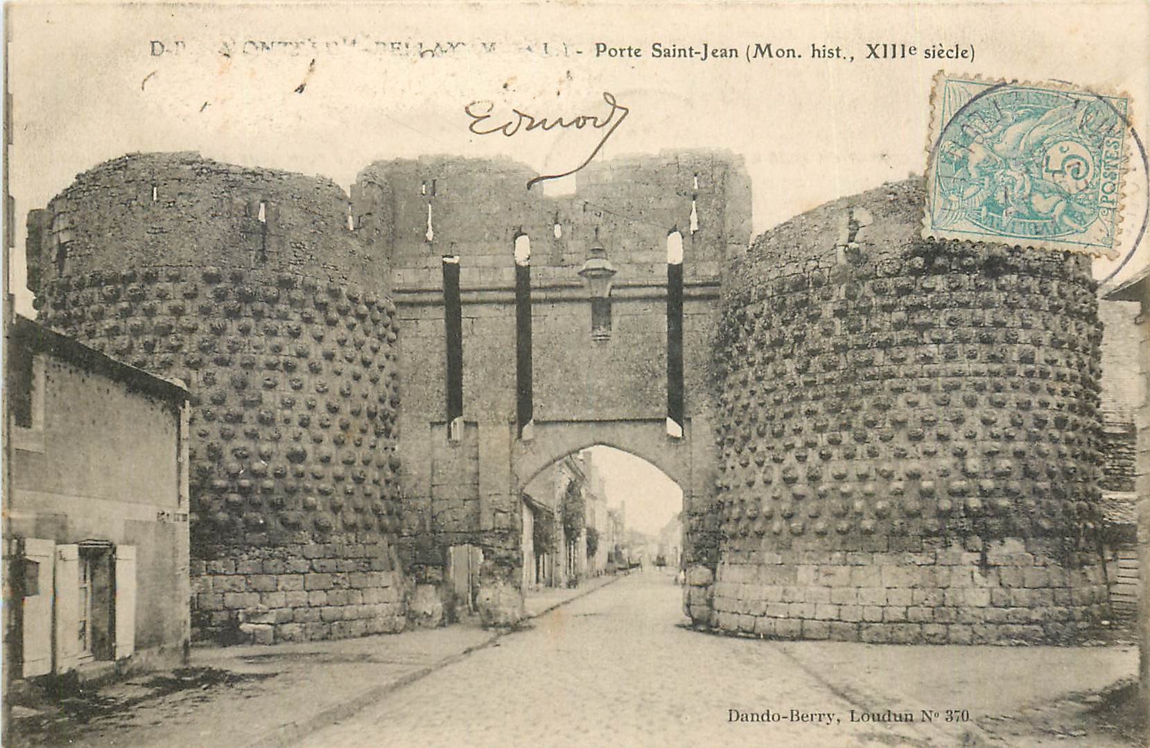 CPA Porte Saint Jean (Mon Hist XIIIe s)