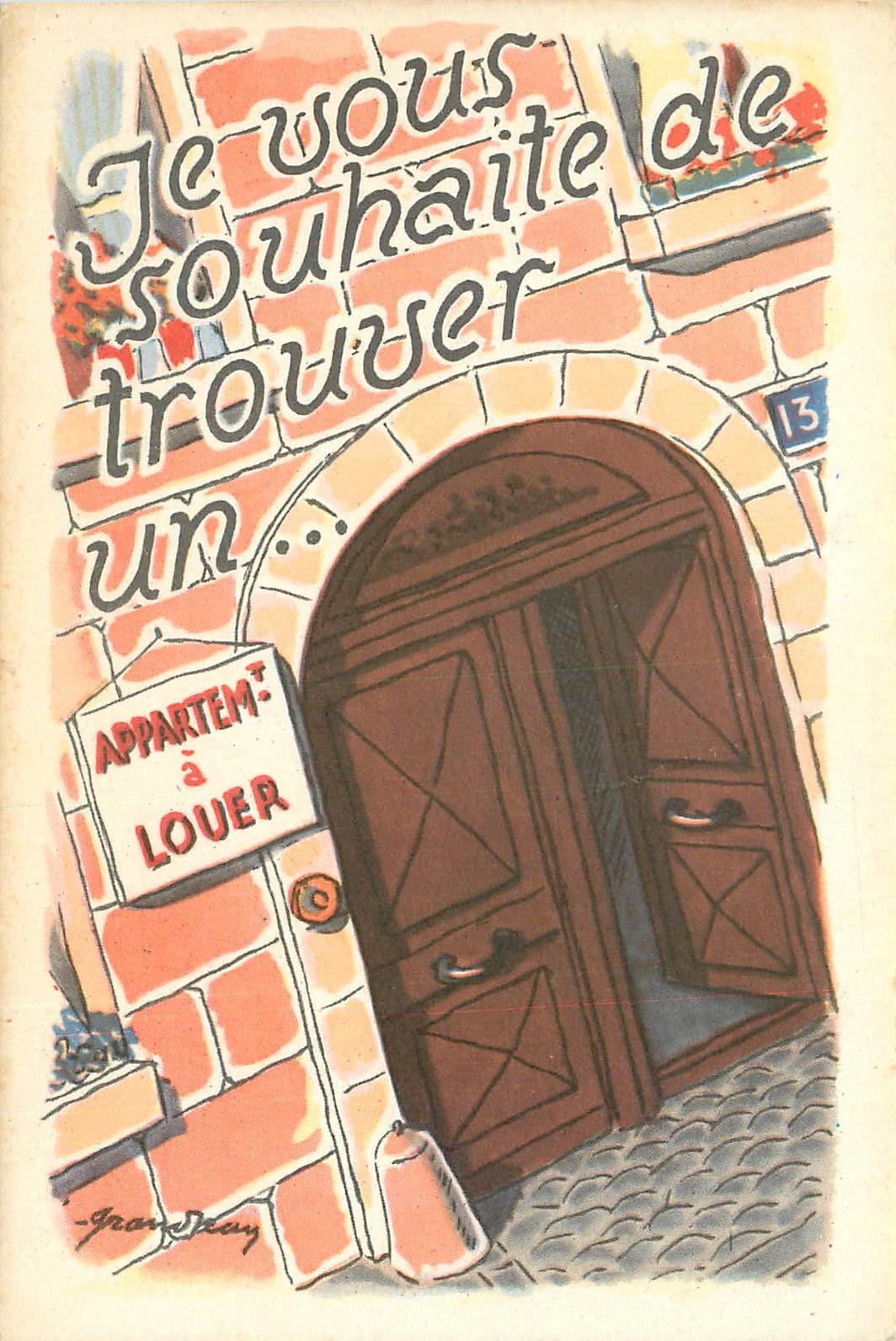 CPA Je vous souhaite de trouver un appartement a Louer