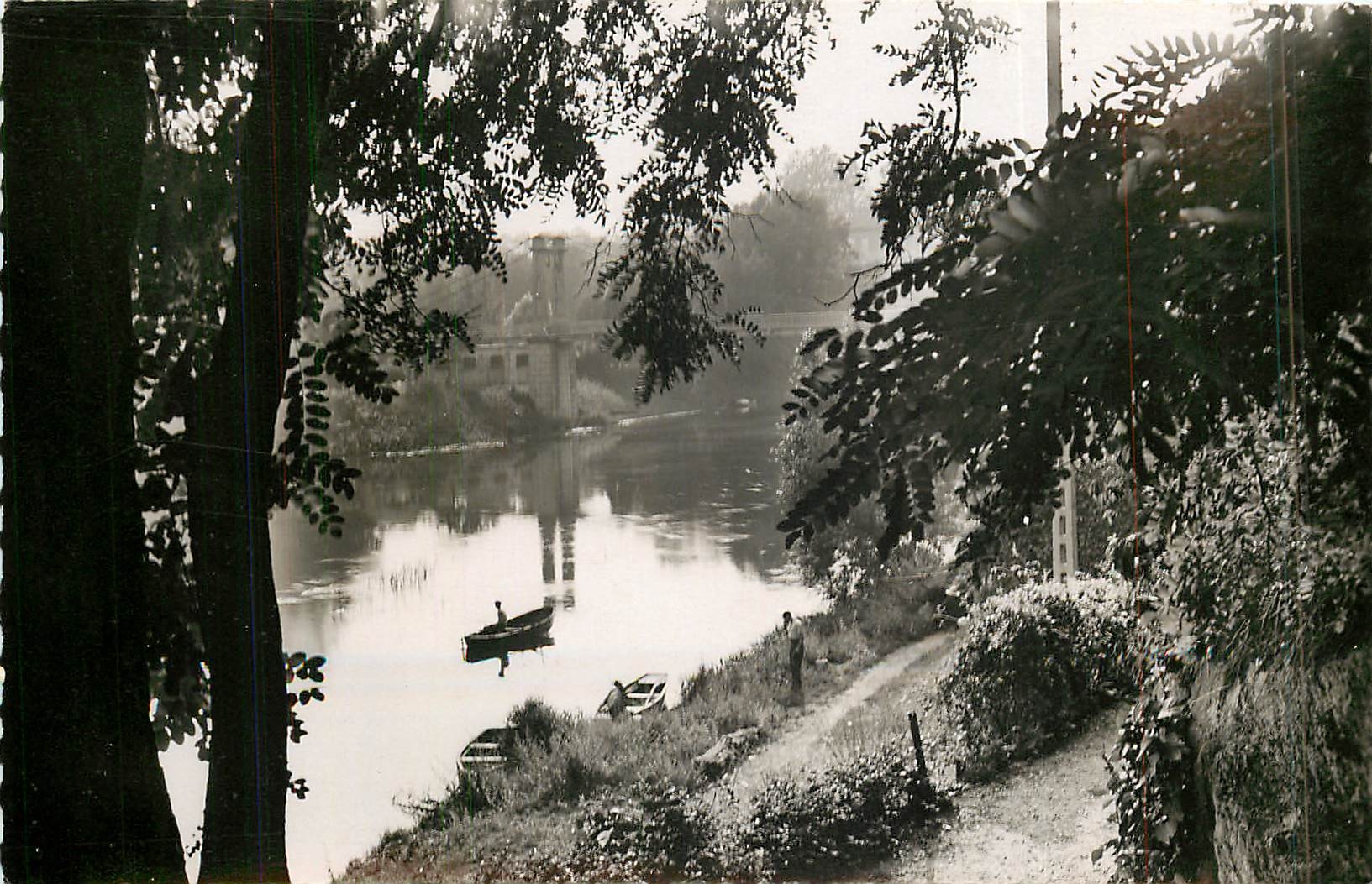 CPA Charleville La Passerelle vue du Mont Olympe