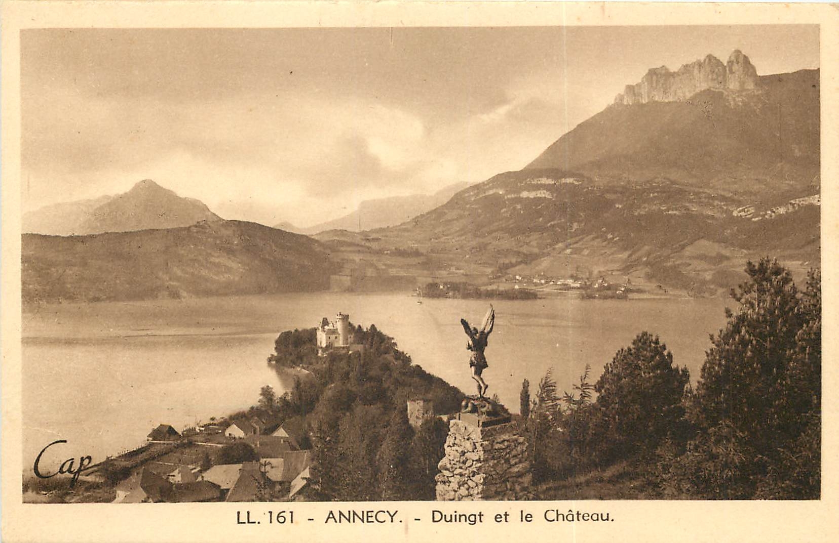CPA Annecy Duingt et le chateau