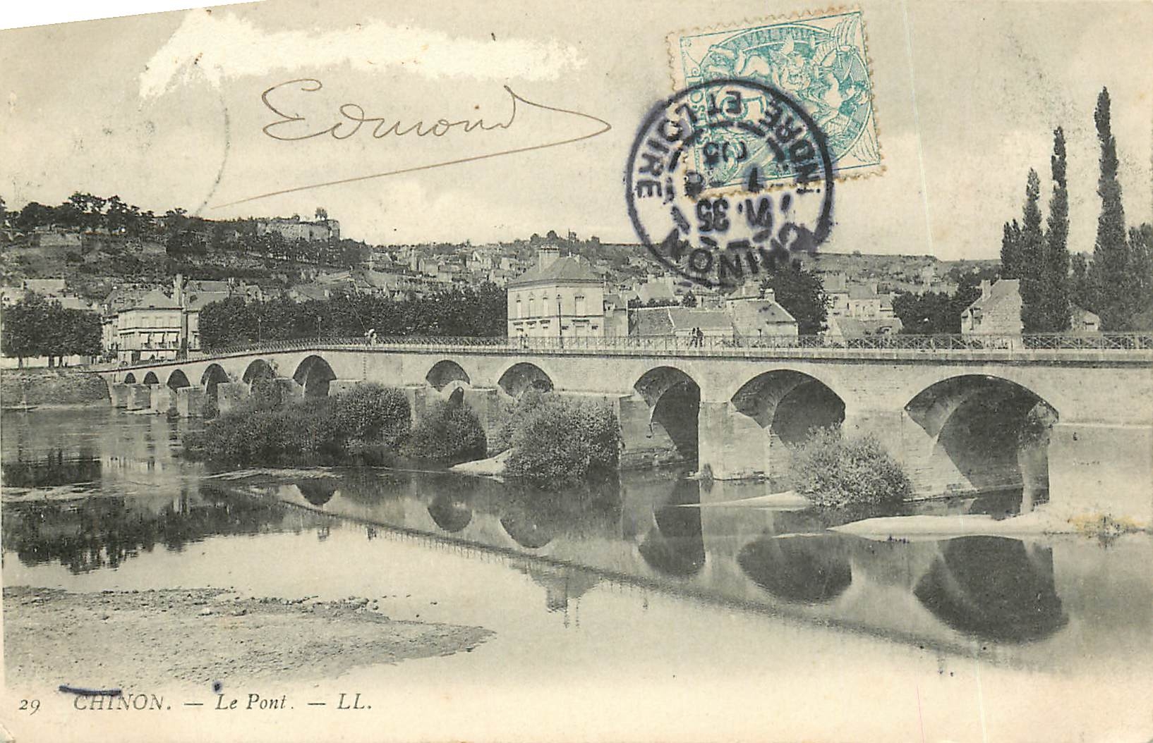 CPA Chinon Le Pont