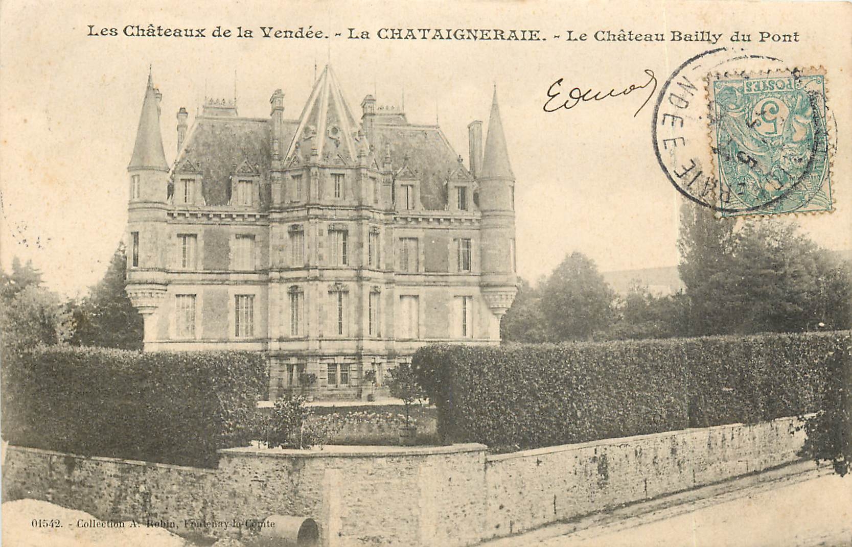 CPA Les Chateau de la Vendee la Chataigneraie le chateau Baillu du Pont