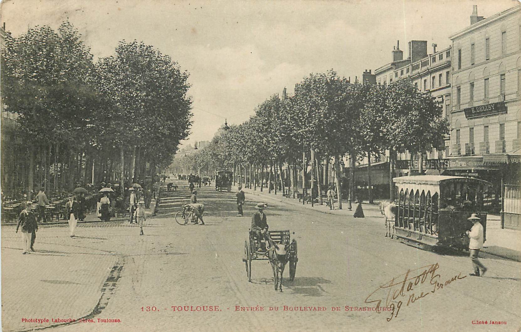 CPA Toulouse Entree du Boulevard du Strasbourg