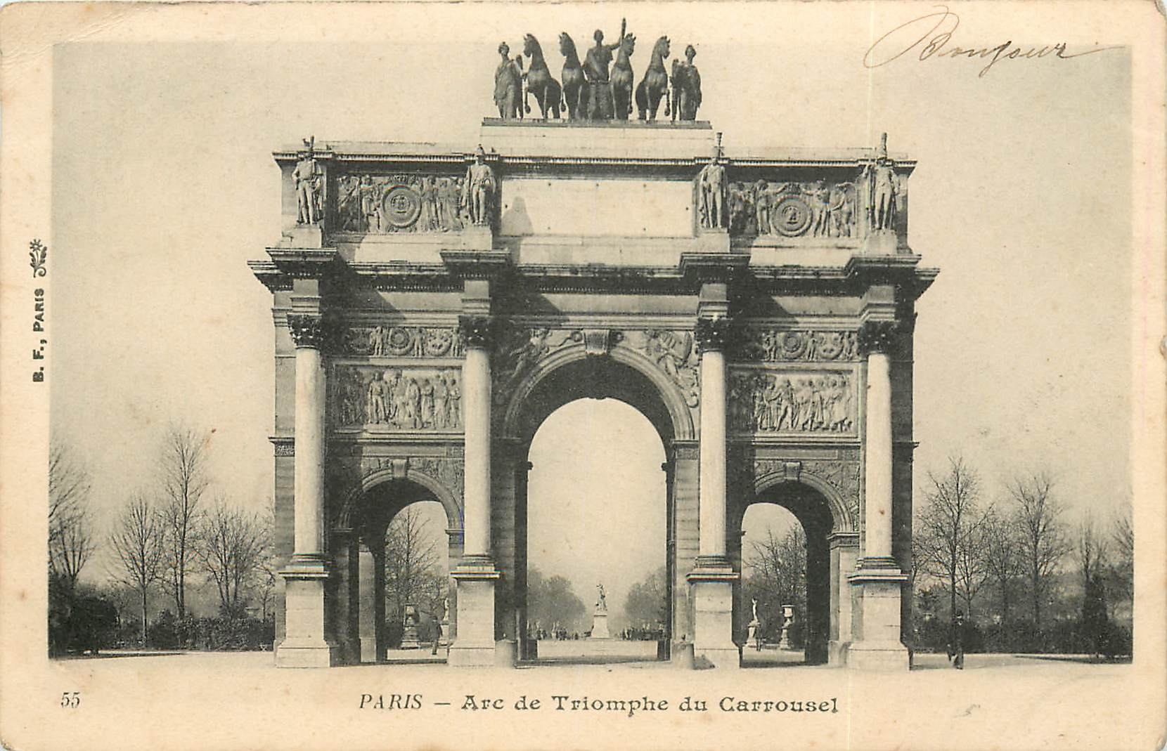 CPA Paris Arc de Triomphe du Carrousel