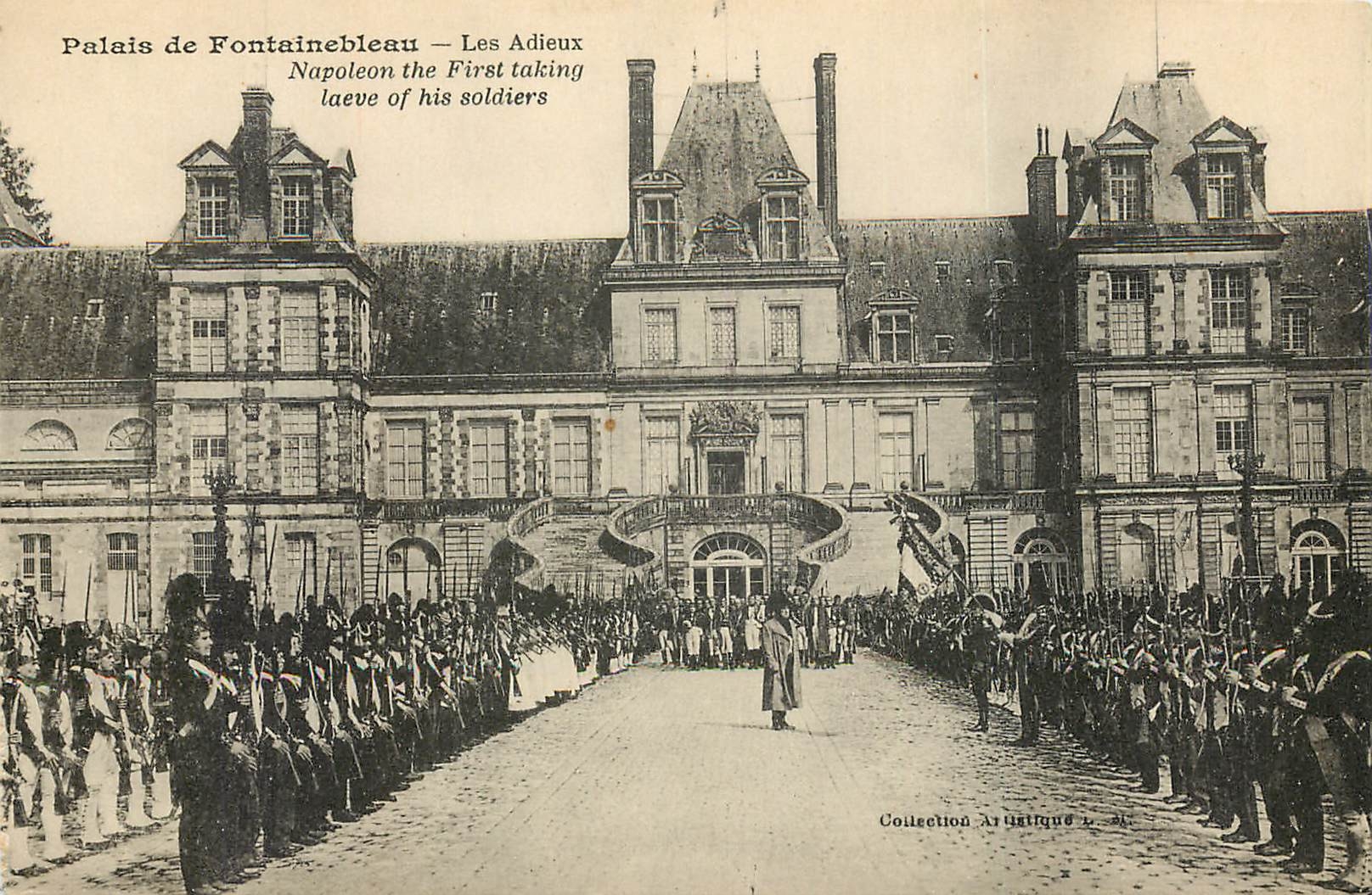 CPA Palais de Fontainebleau les Adieux