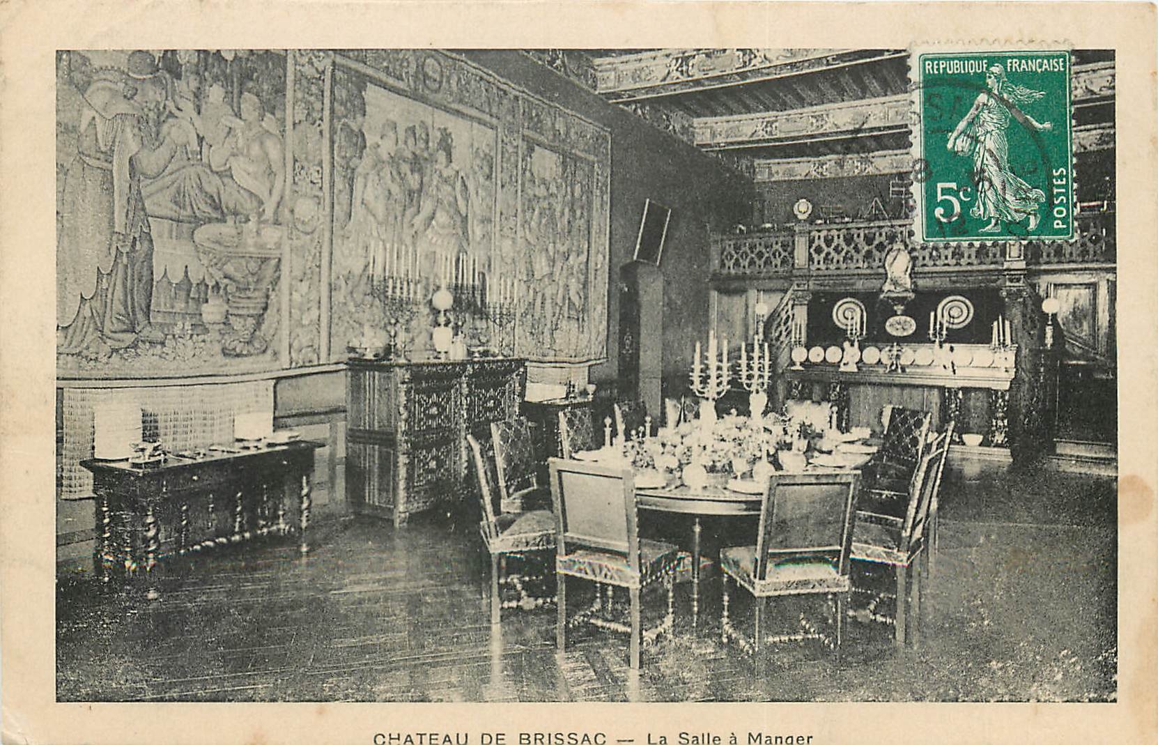 CPA Chateau de Brissac La Salle a Manger