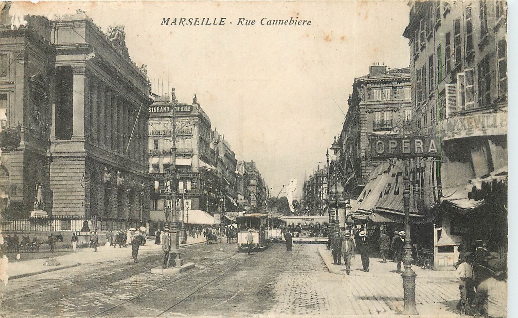 CPA Marseille Rue Cannebiere