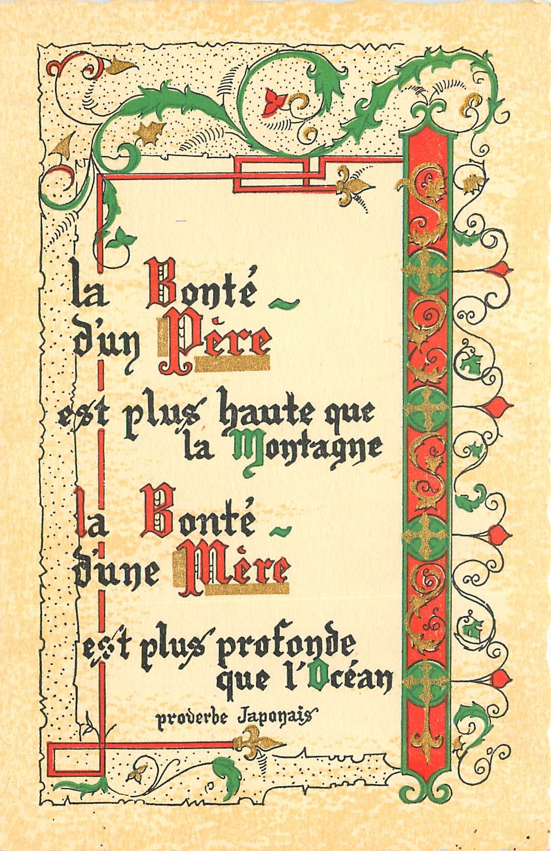 CPA La Bonte d'Un pierre