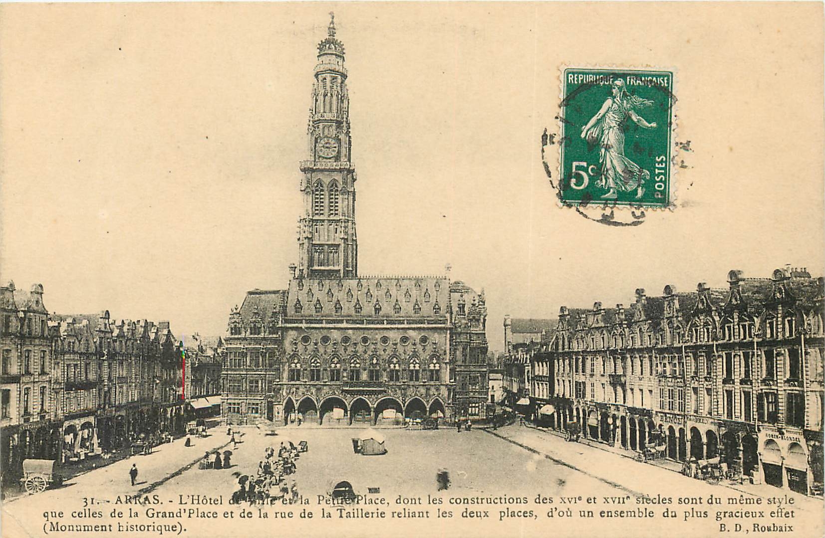 CPA Arras L'Hotel de Ville