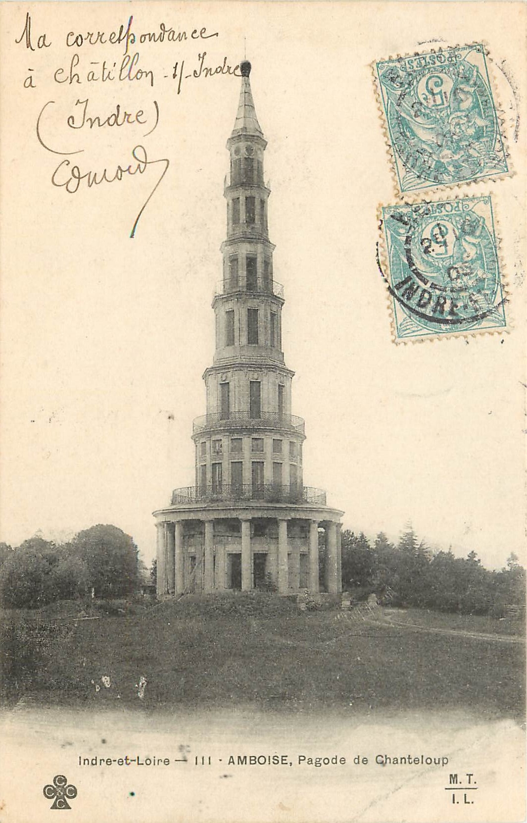 CPA Indre et Loire Amboise Pagode de Chanteloup