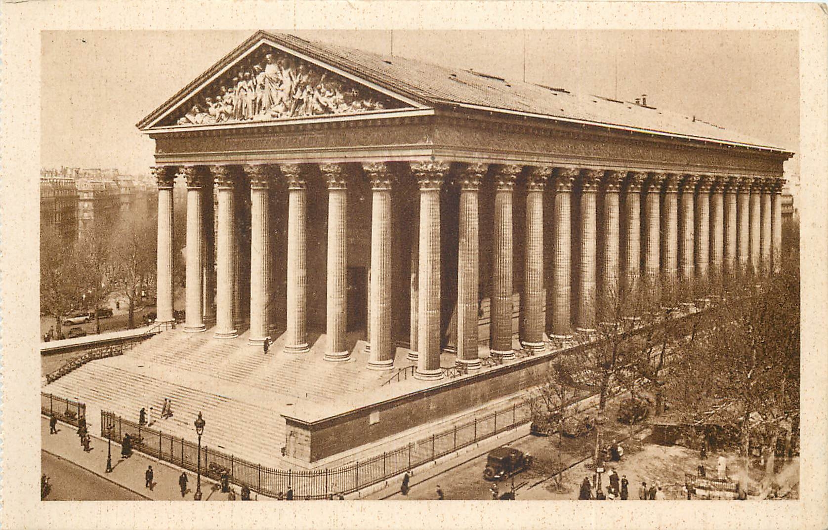 CPA Les Petits Tableaux de Paris La Madeleine construite sous la forme d'un temple grec