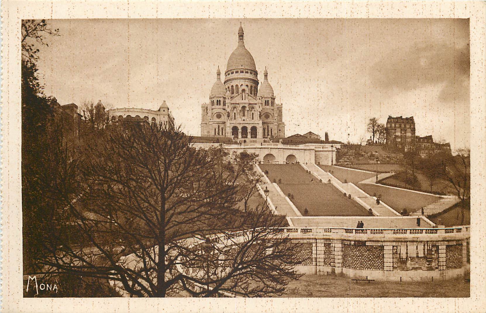 CPA Les Petits Tableaux de Paris La Basilique du Sacre Coeur a Montmartre Oeuvre de L Magne