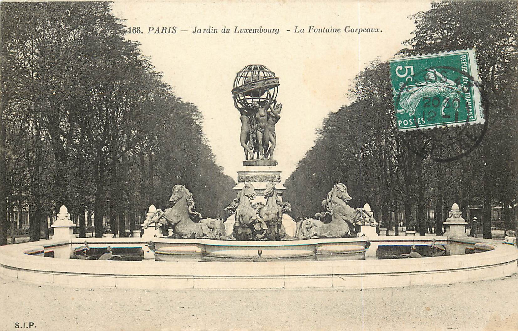 CPA Paris Jardin du Luxembourg La fontaine Carpeaux