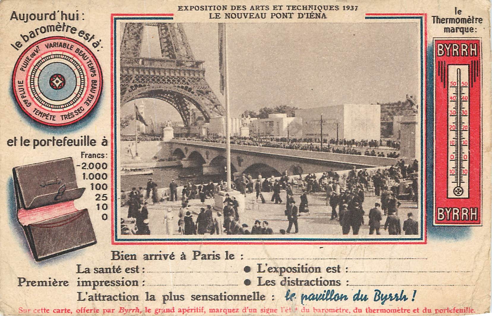CPA Ecposition de arts et techniques 1937 Le nouveau Pont d'Iena