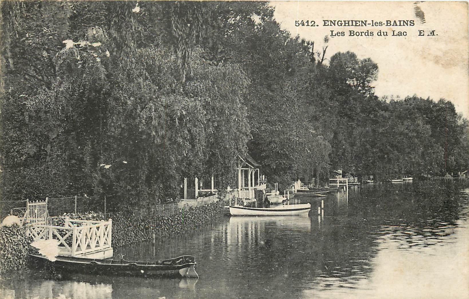 CPA Enghien les Bains les Bords du Lac