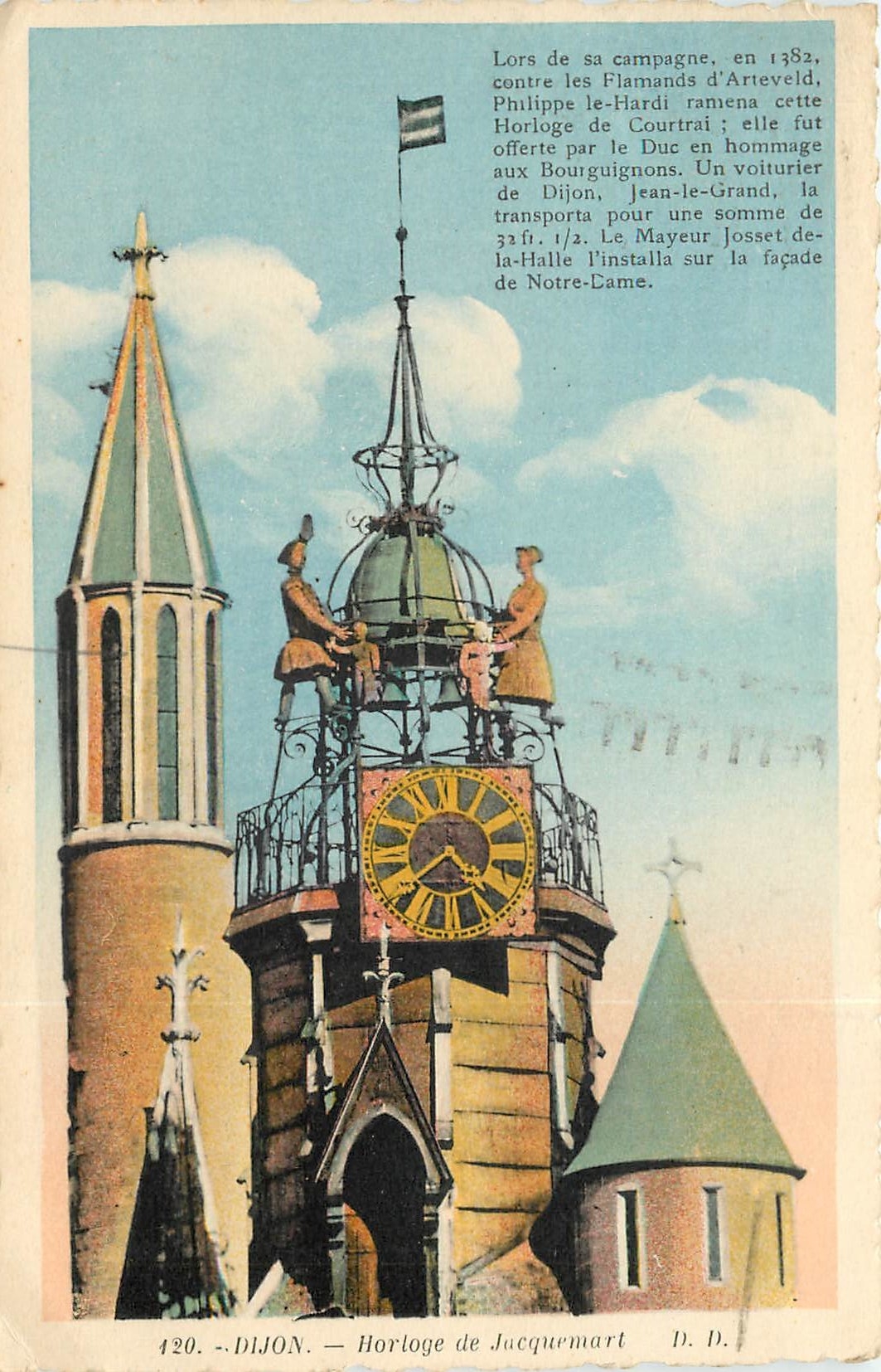 CPA Lors de sa campagne en 1382