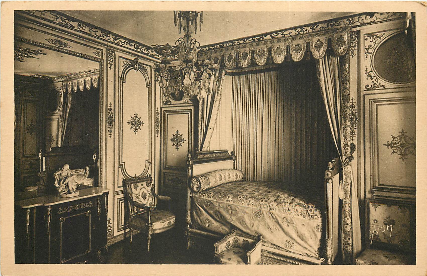 CPA Palais de Fontainebleau Chambre a coucher de Madame de Maintenon