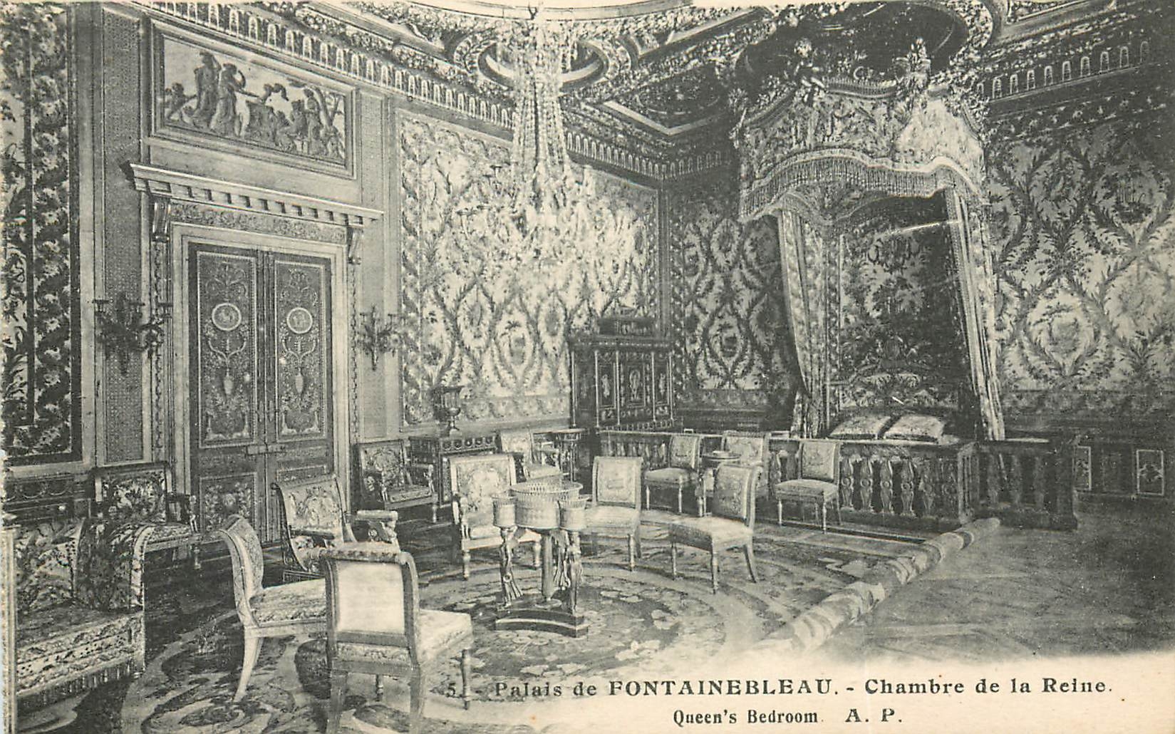 CPA Palais de Fontainebleau Chambre de la Reine