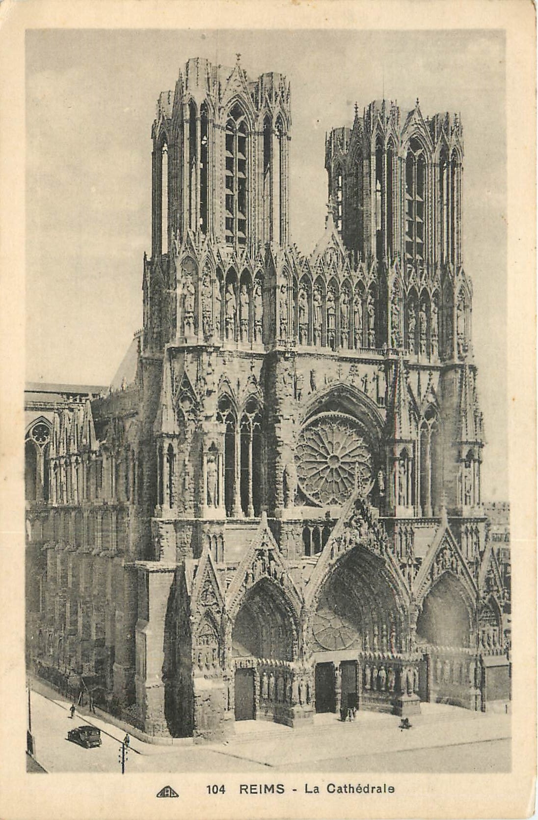 CPA Reims la Cathedrale