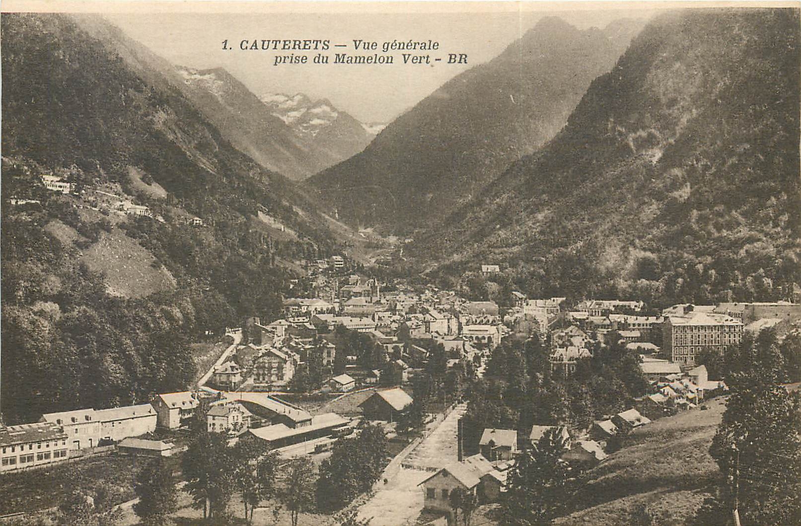 CPA Cauterets Vue generale prise du Mamelon vert