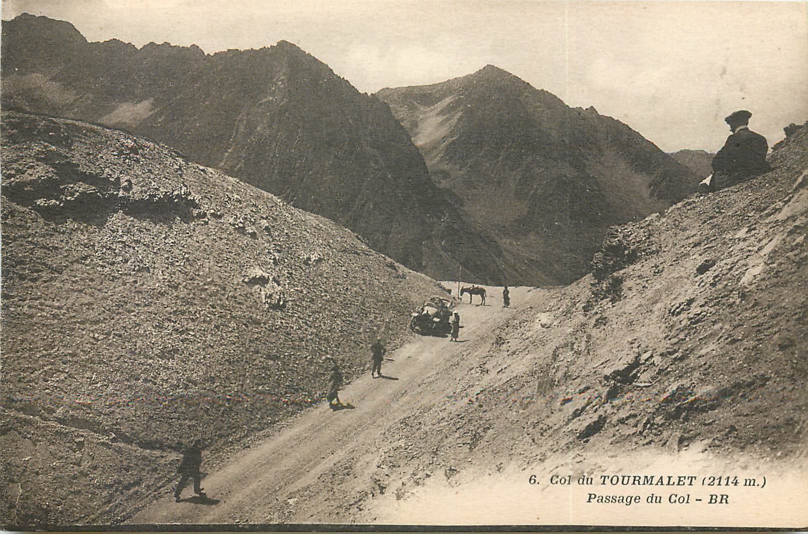 CPA Col du Tourmalet (2114 m) Passage du Col