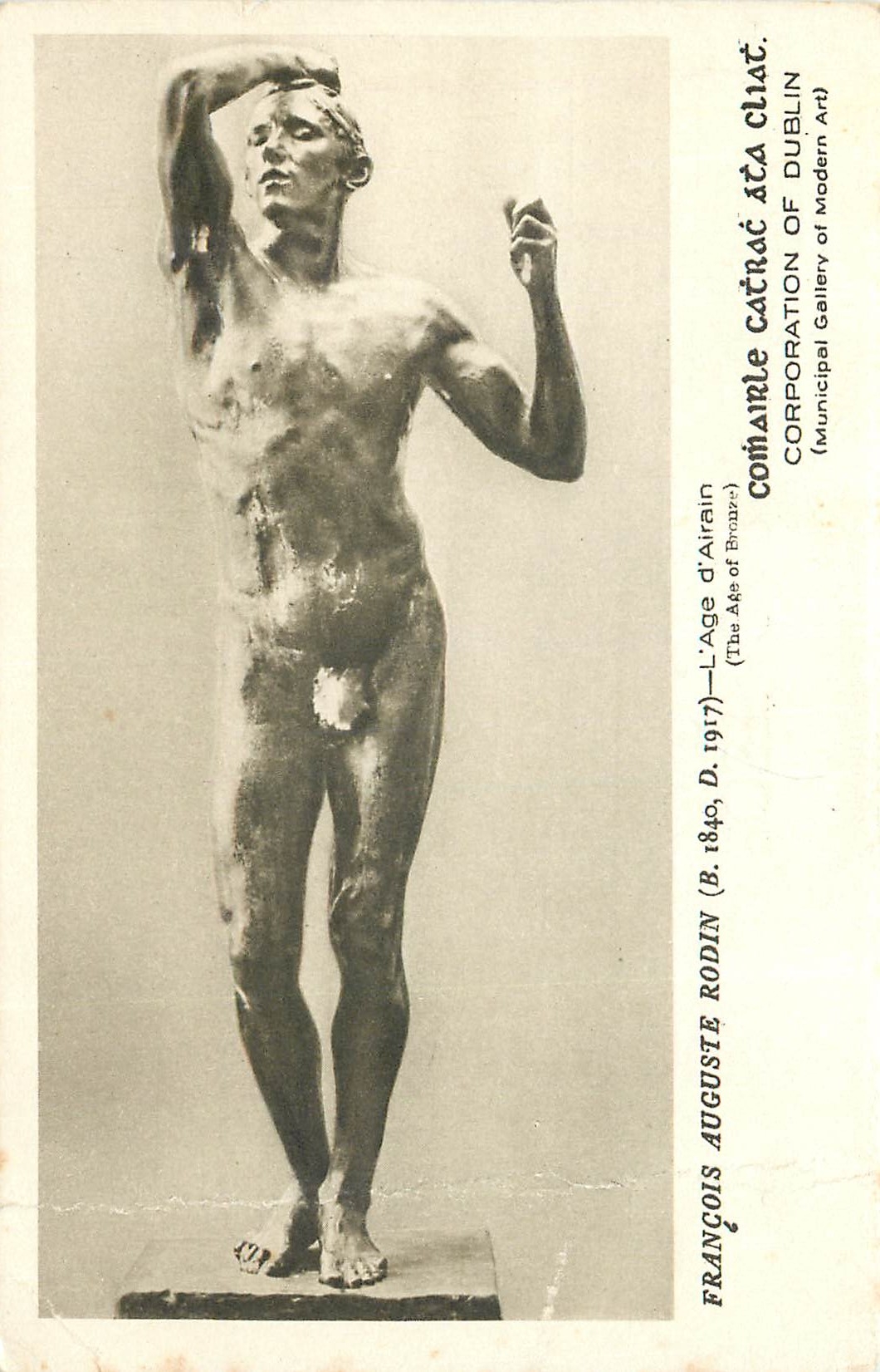 CPA Rodin l'âge d'Airain