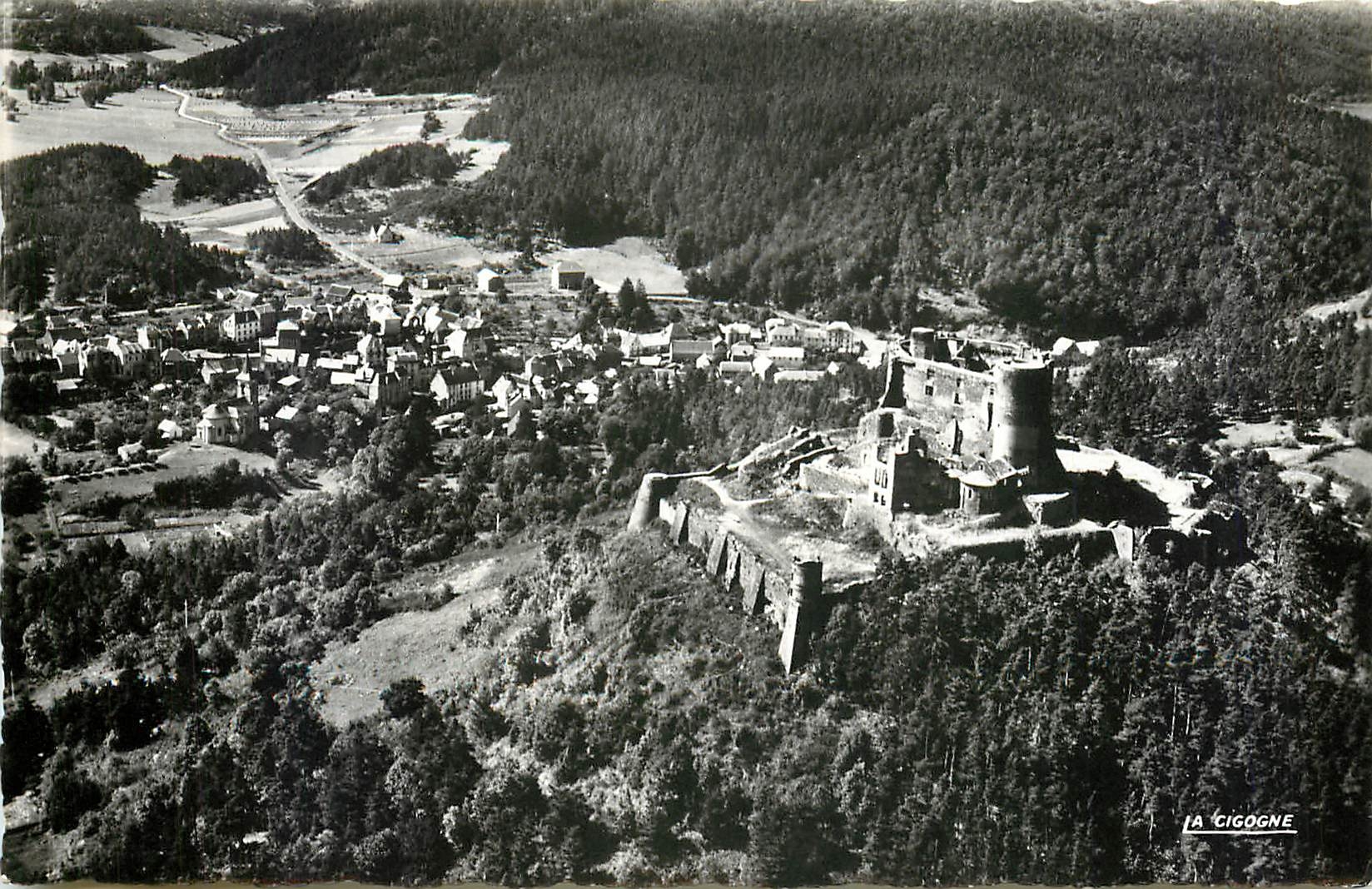 CPA En avion sur Murol (P de D) Alt 833 m