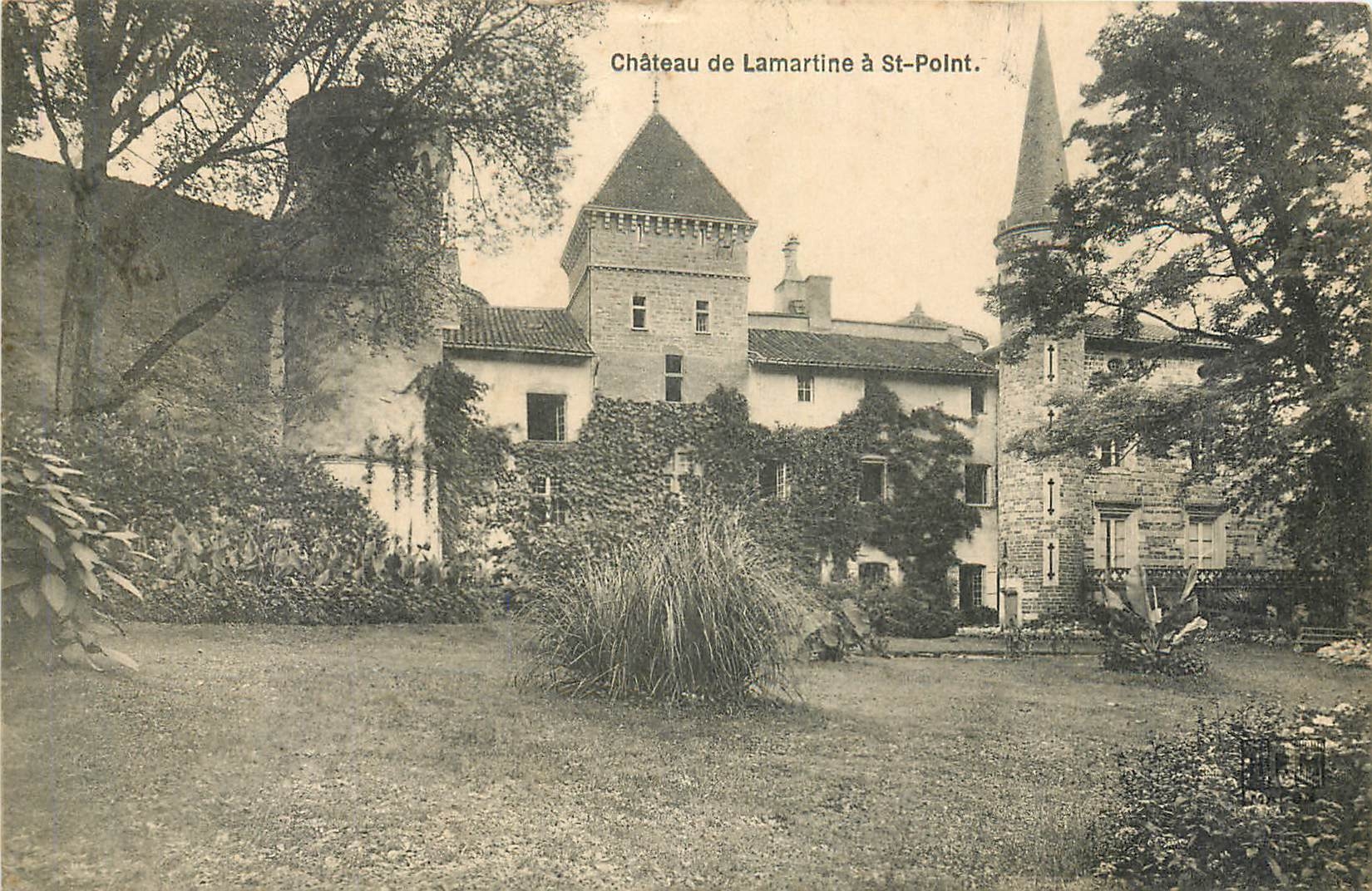 CPA Chateau de Lamartine a St Point