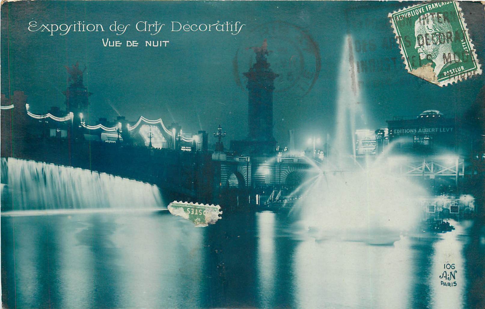 CPA Exposition des arts Decoratifd Vue de Nuit