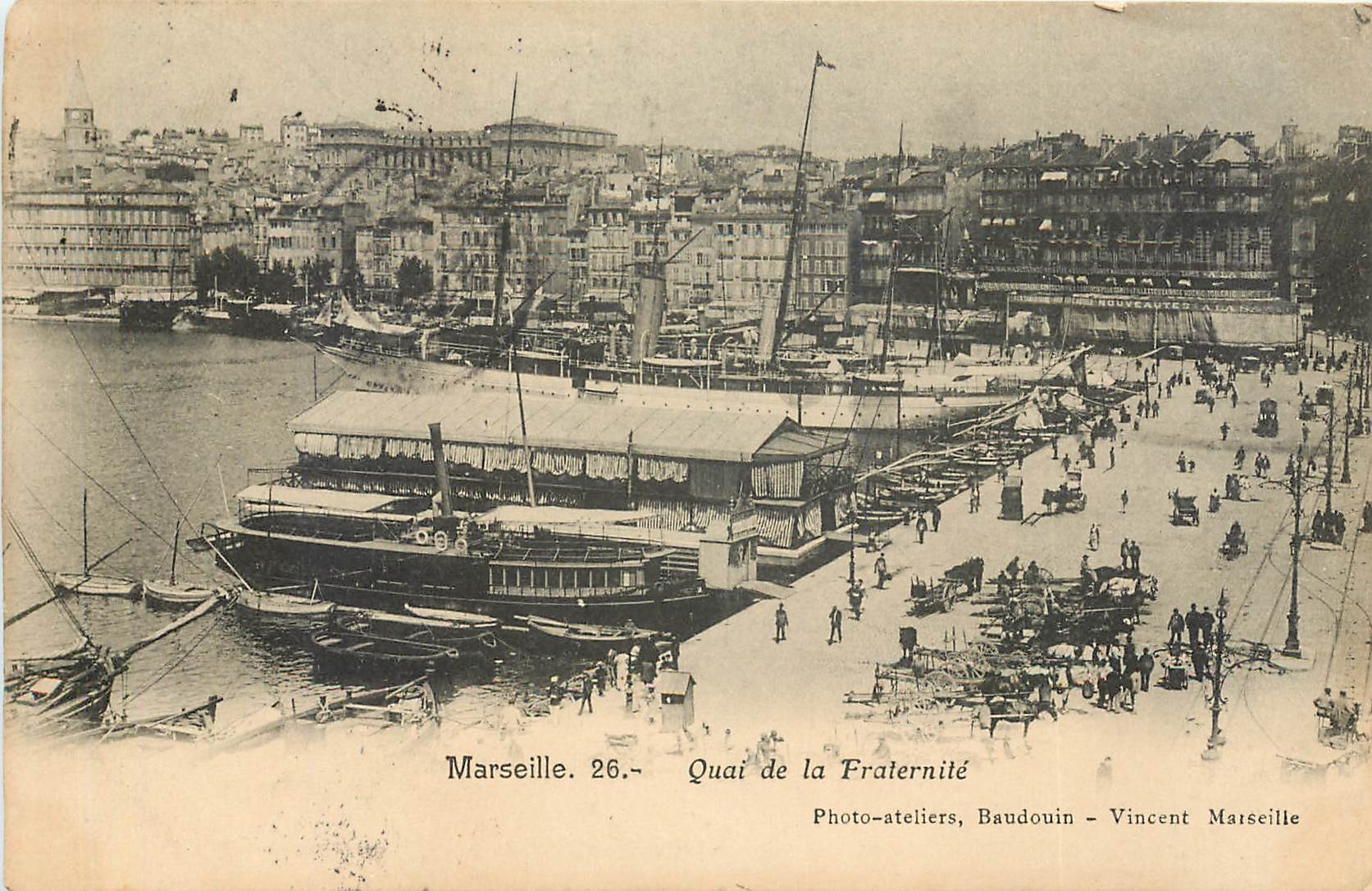 CPA Marseille Quai de la Fraternite