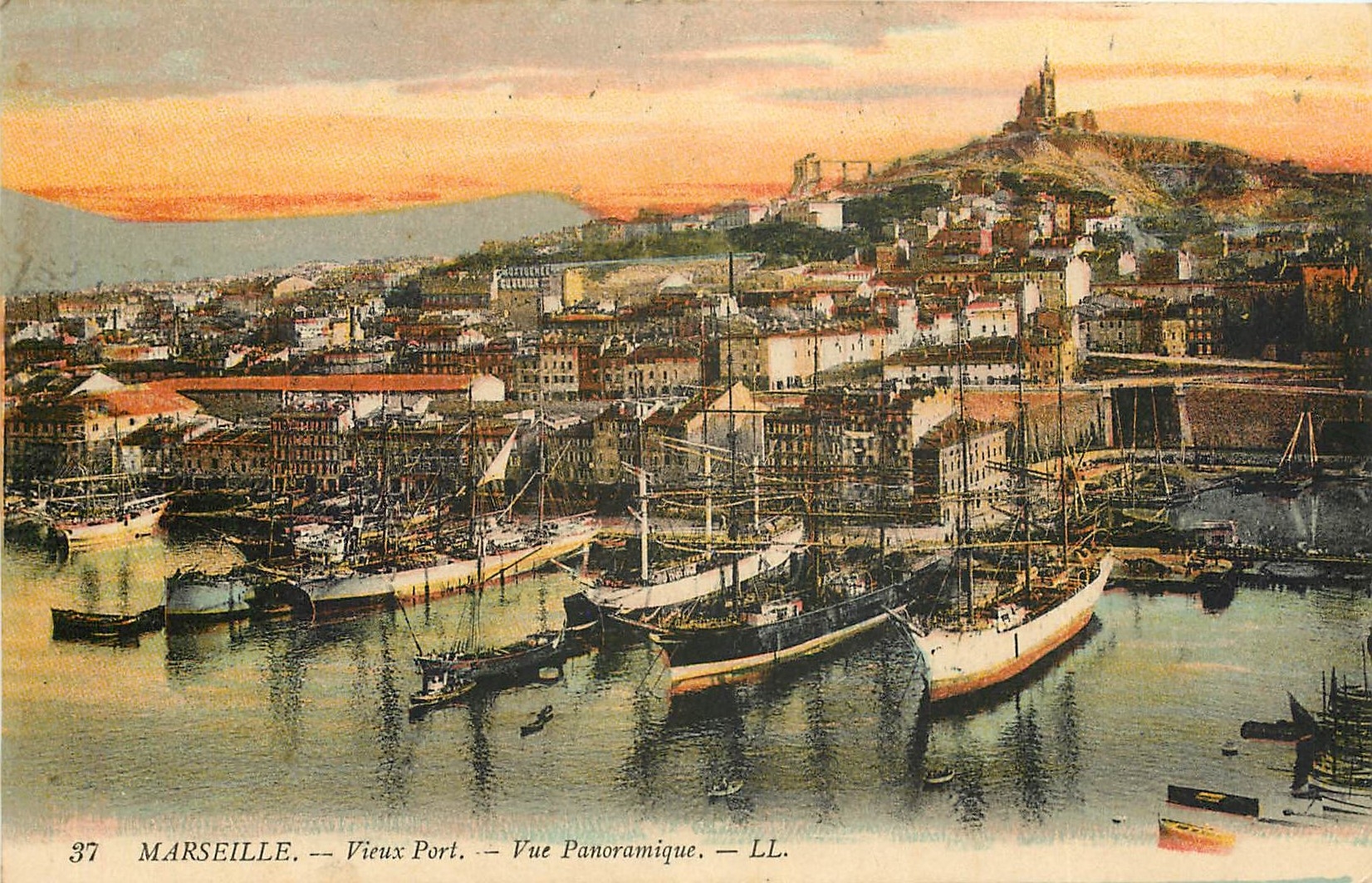 CPA Marseille Vieux Port Vue panoramique