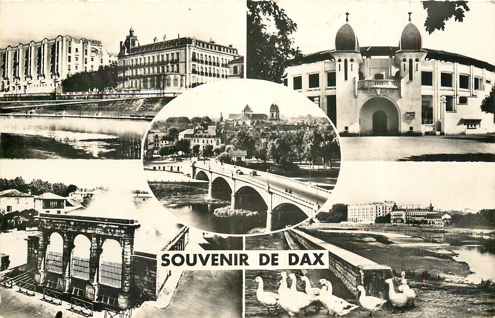 CPA Souvenir de Dax Le Splendid et Grands Thermes Arens Vue generale