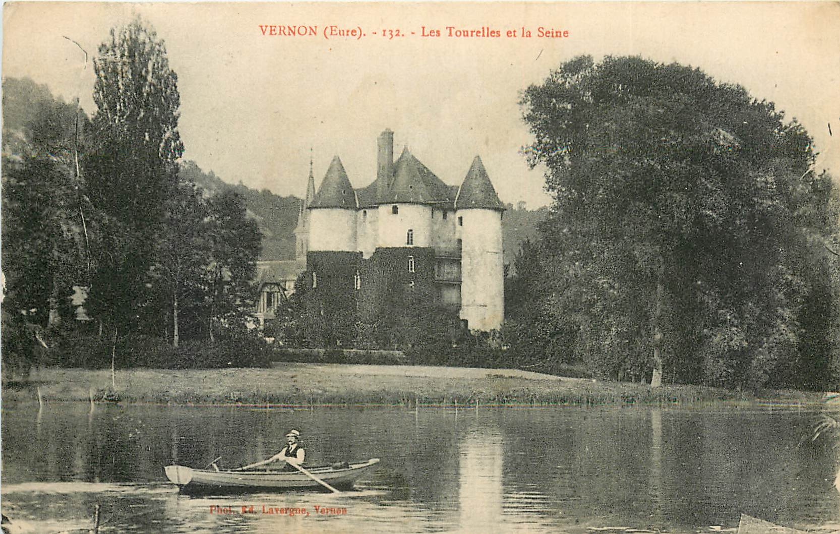 CPA Vernon (Eure) les Tourelles et la Seine