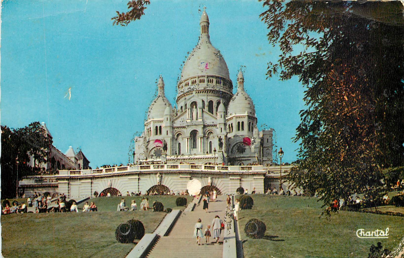 CPA Paris Basilique du Sacre Coeur