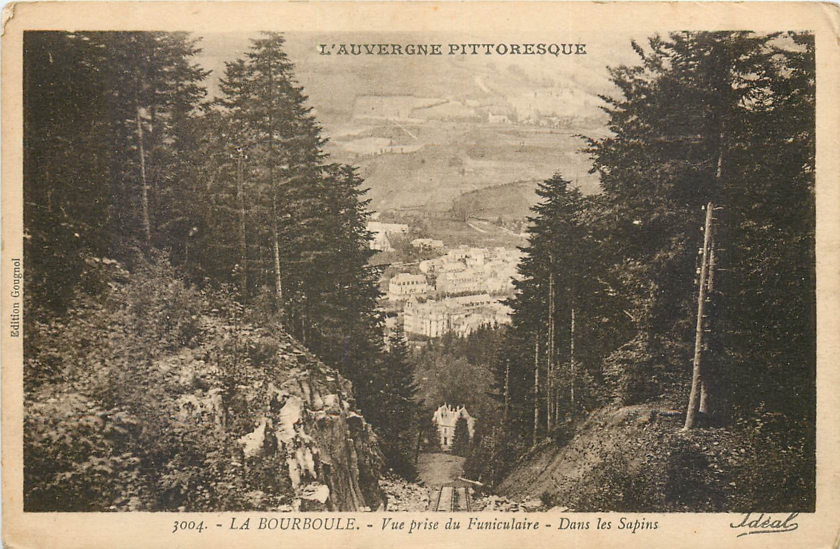 CPA La Bourboule Vue prise du Funiculaire Dans les Sapins