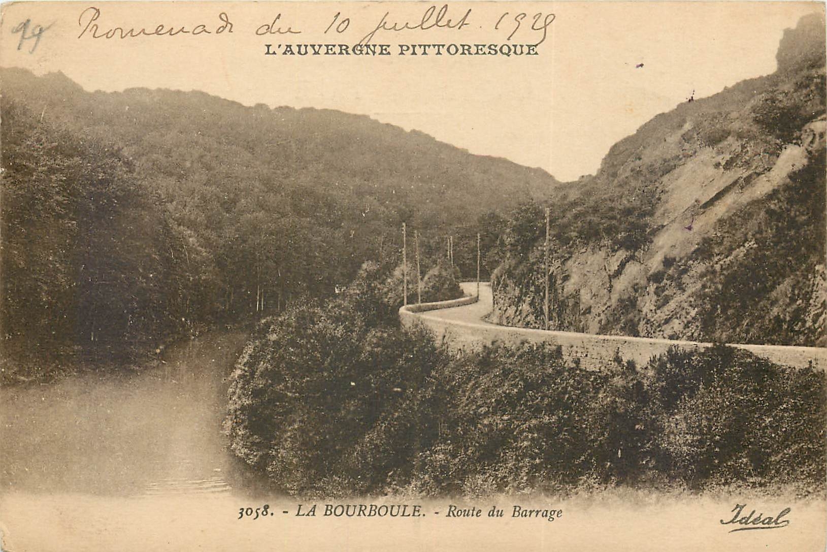 CPA La Bourboule Route du Barrage