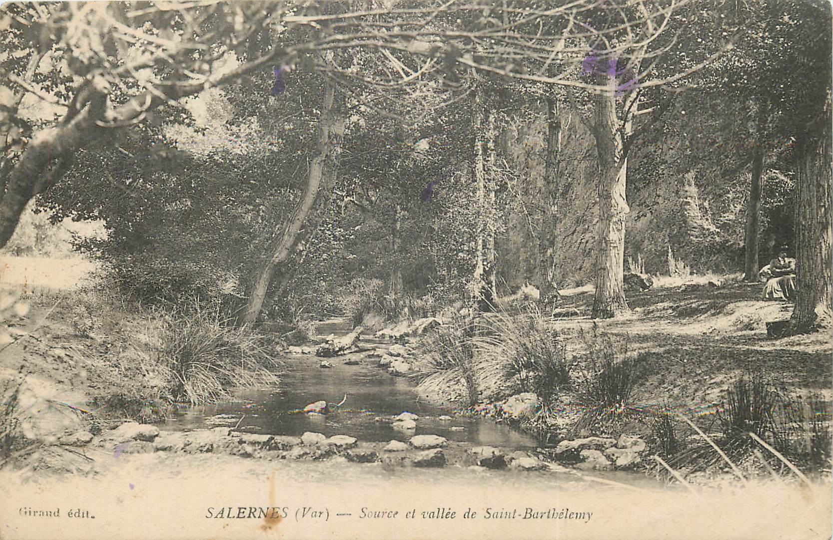 CPA Salernes (Var) Source et Valle de Saint Barthelemy