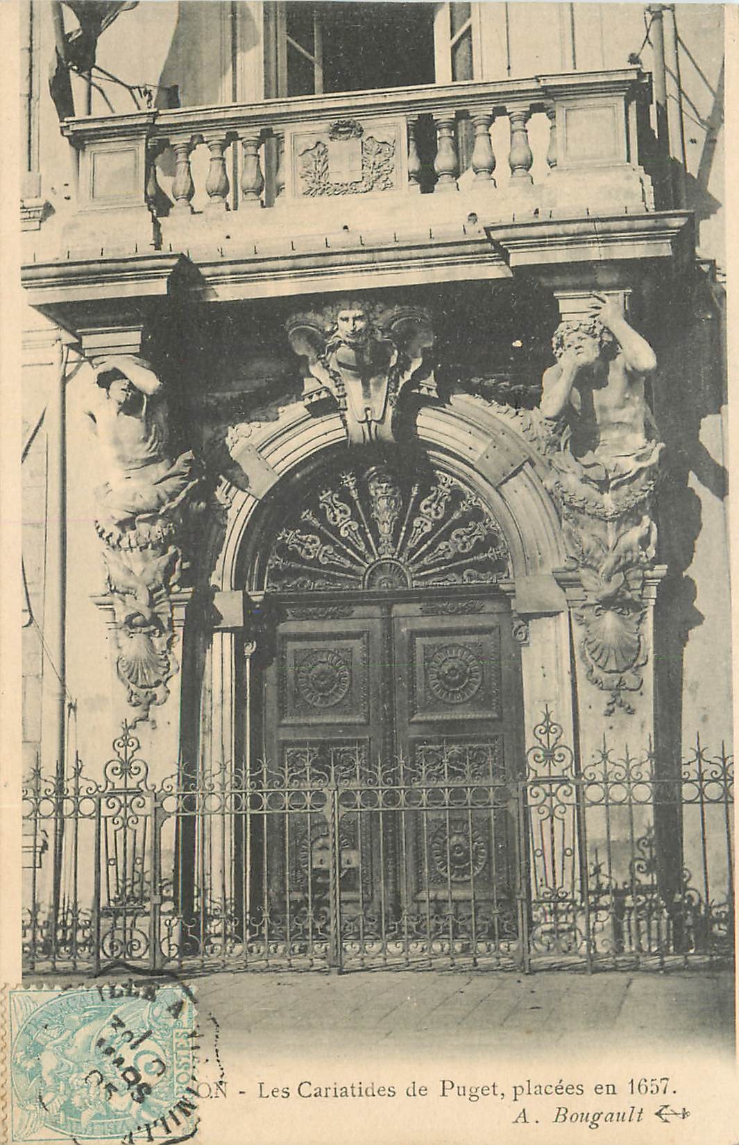 CPA Les Cariatides de Puget placee en 1657